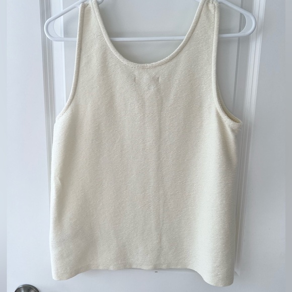 Madewell Ottoman Jacquard Button-Front Tank - Picture 3 of 6